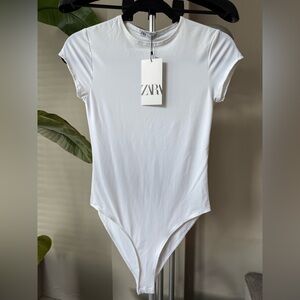 BNWT ZARA Polyamide White Bodysuit